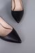 Туфли женские кожаные черного цвета, 36, 23.5