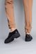 Туфли женские кожаные черного цвета на шнуровке, 41, 26.5