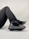 Кросівки жіночі замшеві чорні зі шкіряними вставками зимові, 39, 25.5