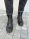 Ботинки мужские кожаные черного цвета с желтой строчкой зимние, 45, 30