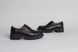 Туфли женские кожаные черного цвета на шнуровке, 41, 26.5
