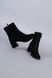 Ботинки женские замшевые черного цвета на каблуке зимние, 40, 26-26.5