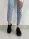 Туфли женские замшевые черного цвета на шнурках, 41, 26.5-27