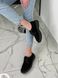 Туфли женские замшевые черного цвета на шнурках, 41, 26.5-27