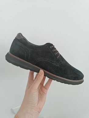 Туфлі чоловічі замшеві чорного кольору, 41, 27
