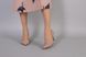 Лодочки женские велюровые бежевого цвета, каблук 7,5 см, 36, 23.5