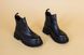 Ботинки женские кожаные черного цвета с резинкой зима, 35, 23