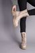 Черевики жіночі шкіряні колір лате на шнурках та із замком, на байці, 36, 23