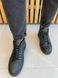 Ботинки мужские кожаные черные зимние, 40, 27