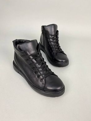 Ботинки мужские кожаные черные зимние, 43, 28.5