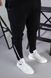 Мужские белые высокие кожаные кроссовки с перфорацией, на шнурках и с резинкой, 44, 29.5