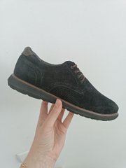 Туфли мужские замшевые черного цвета, 45, 30
