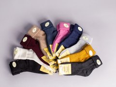 Шкарпетки жіночі вовняні з відворотом в асортименті