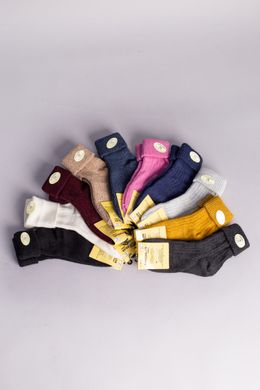 Шкарпетки жіночі вовняні з відворотом в асортименті