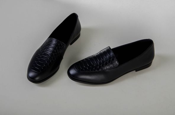 Туфли женские кожаные черные, 36, 23.5