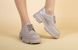 Туфли женские кожаные бежевые на массивной подошве, 40, 26