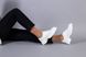 Туфлі жіночі шкіряні білі на шнурках, 40, 26