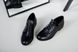 Женские кожаные туфли на низком ходу черные, 36, 23.5